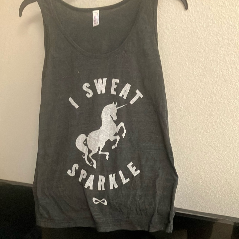 FINAL MARKDOWN I sweat sparkle tank top small